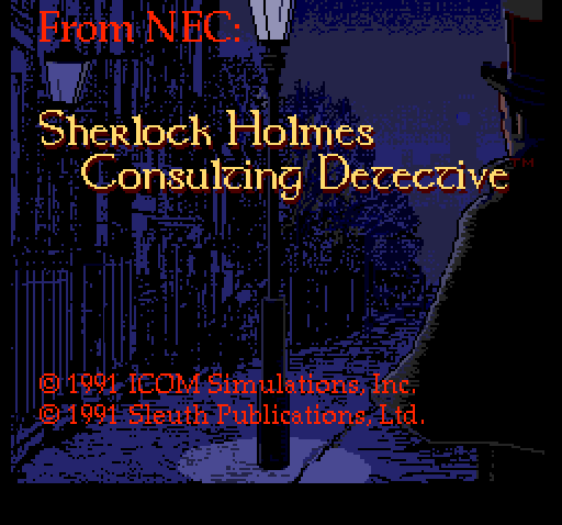 Sherlock Holmes: Consulting Detective screenshot 3 for TurboGrafx CD